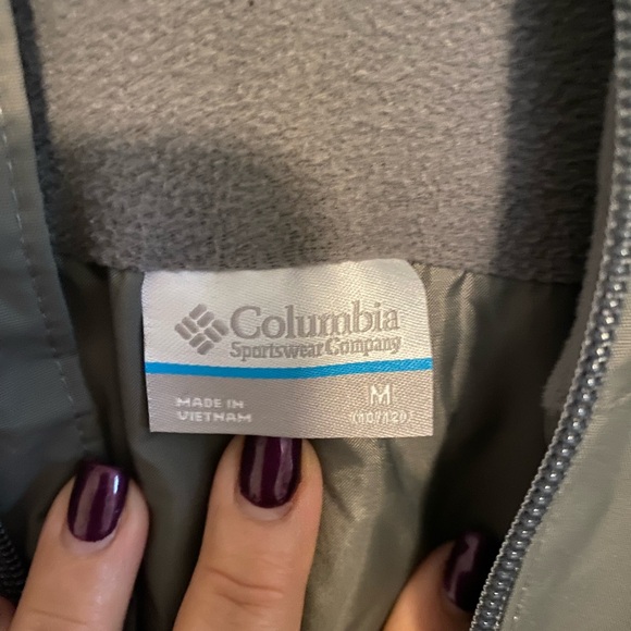 Grey Columbia snow bib for kids size medium (10-12) - Picture 3 of 8